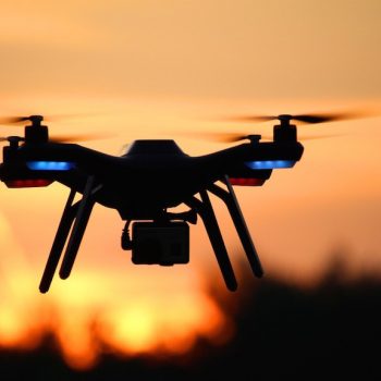 Drone in the sunset. Learn how to fly with our Drone Training Courses
